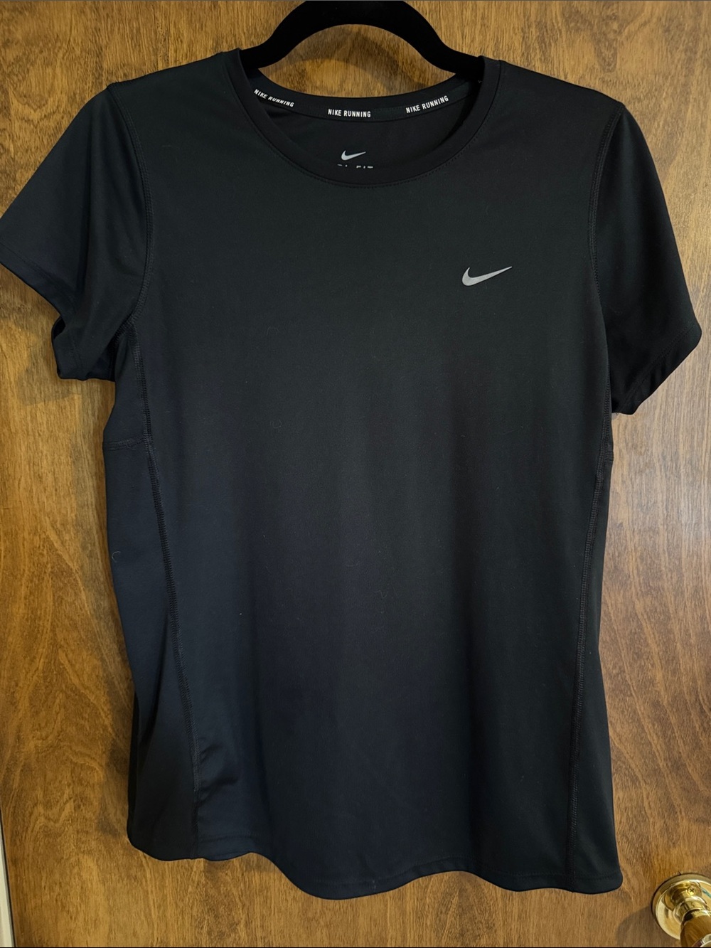 Nike Black Short-Sleeve Dri-FIT Running Tee